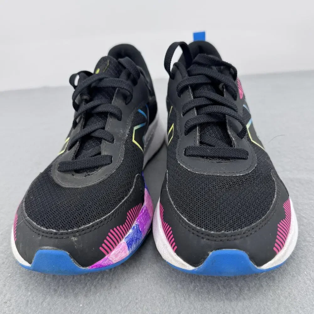 New Balance 545 DynaSoft Shoes Boys Size 4 Black Multi Running Sneakers GK545BN1